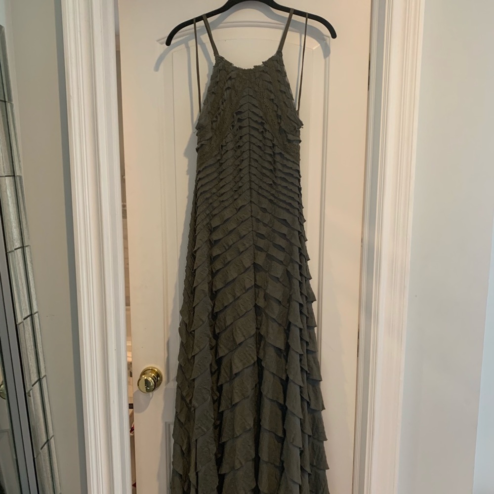 Free people cross back maxi dress